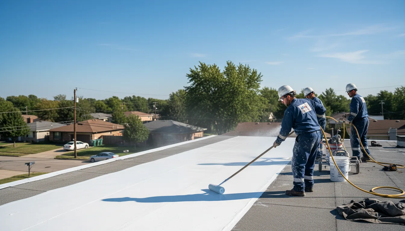 Commercial roof coating in Harrisburg, PA near me
